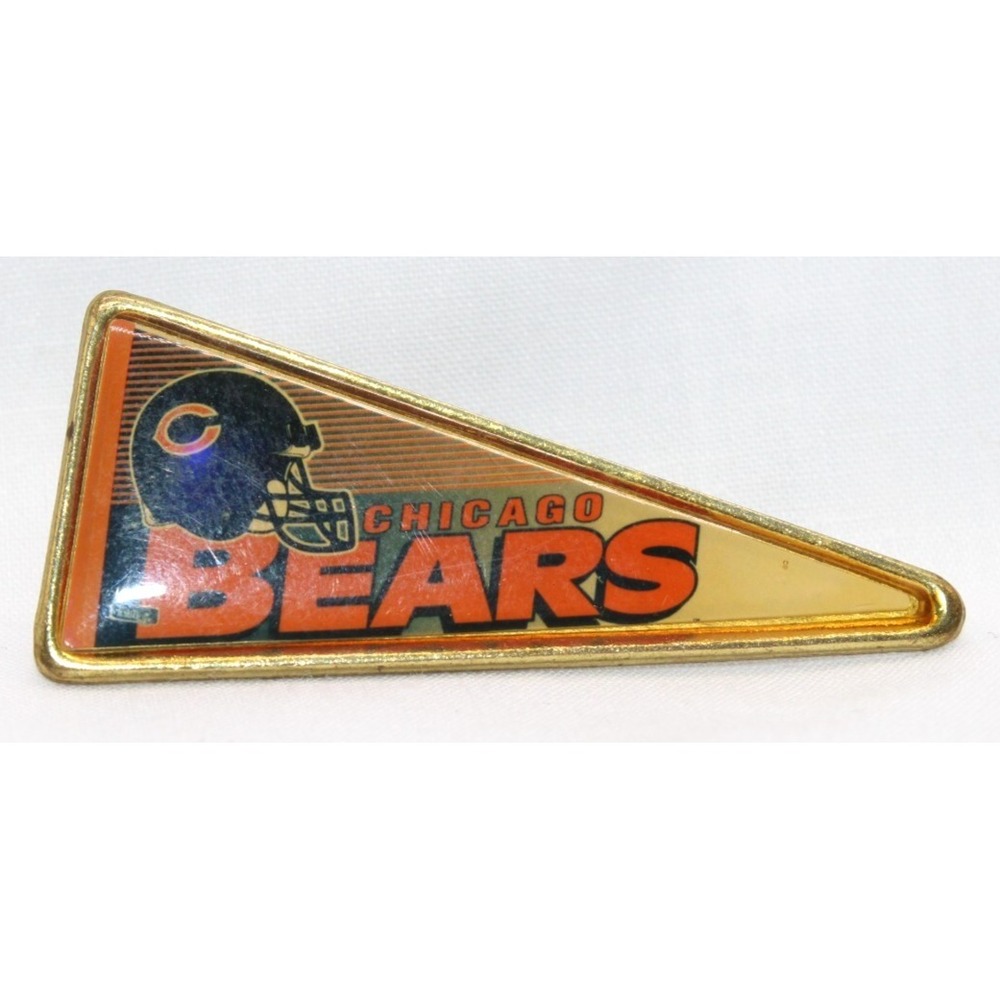 Vintage Chicago Bears Pennant Lapel Pin WinCraft Butterfly Clasp